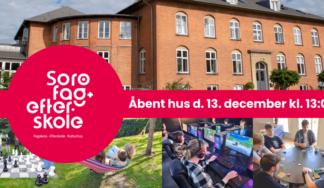 Kom til åbent hus lørdag d. 13. december kl. 13:00