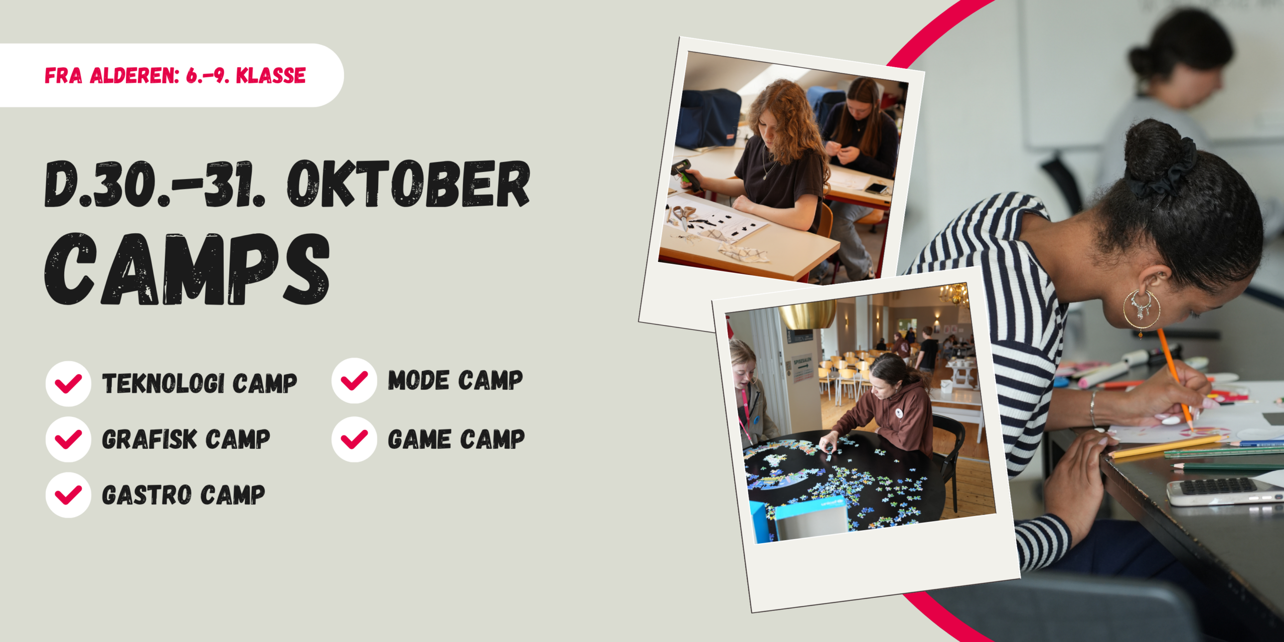 CAMPS OKTOBER 2026 Camps på Sorø Fag- og Efterskole i oktober 2026